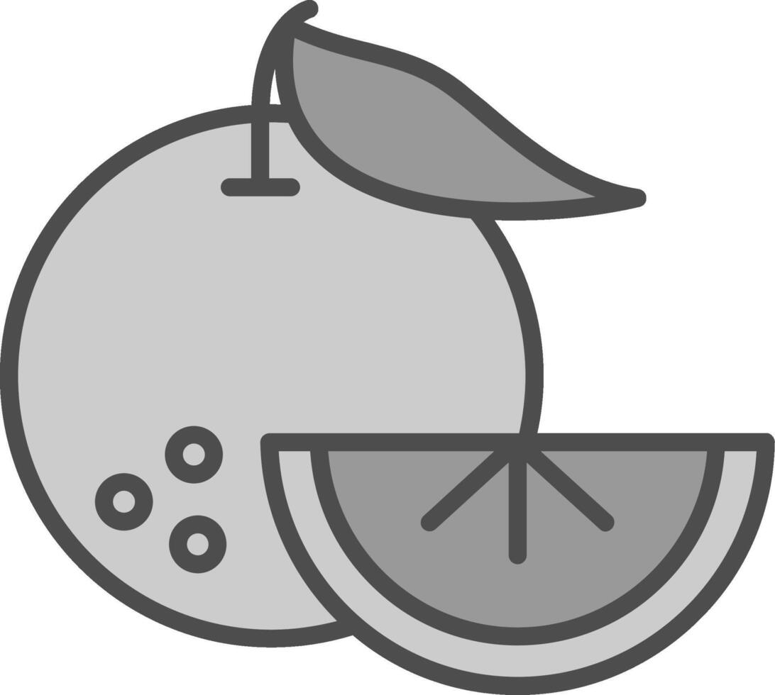 Oranges Fillay Icon vector