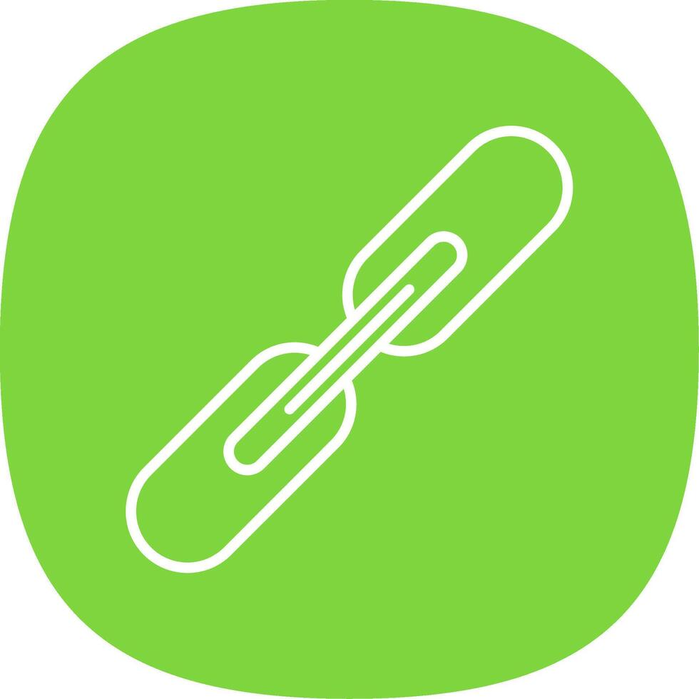 Link Line Curve Icon vector