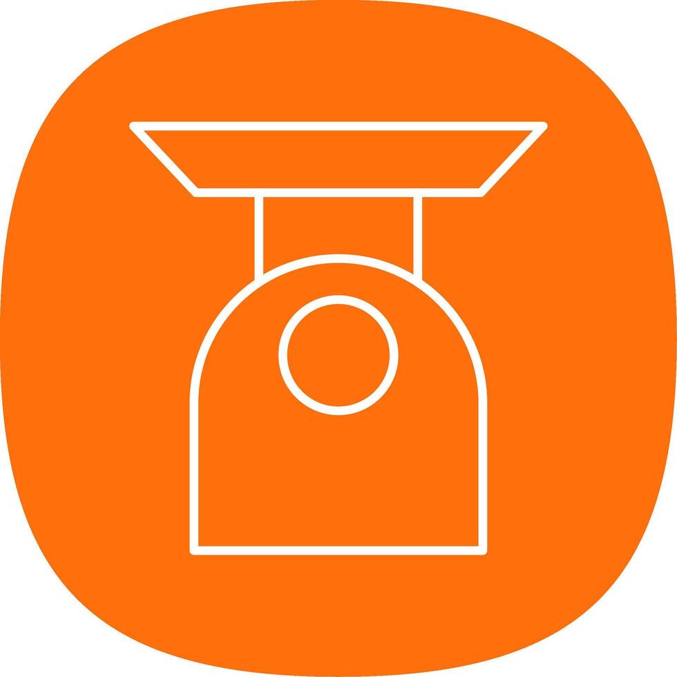 Scale Line Curve Icon vector