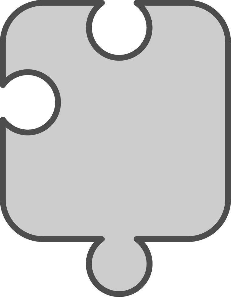Jigsaw Fillay Icon vector