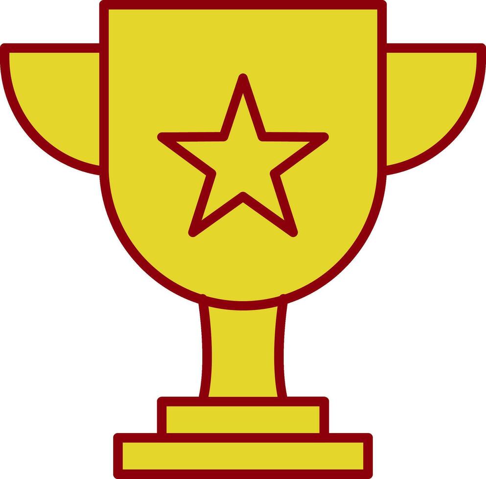 Trophy Line Two Color Icon vector