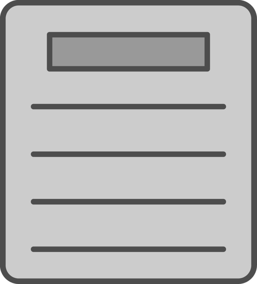 Document Fillay Icon vector