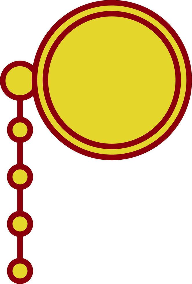 Monocle Line Two Color Icon vector