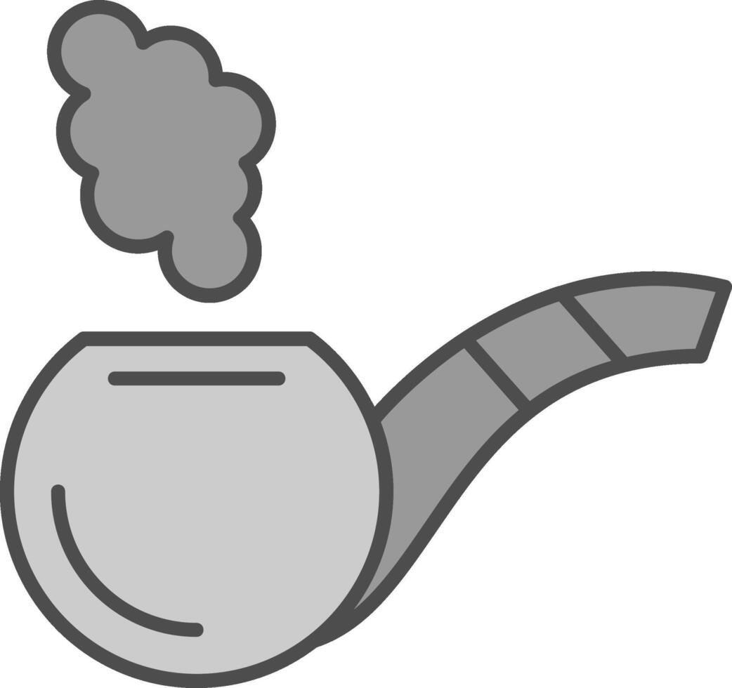 Smoking Pipe Fillay Icon vector