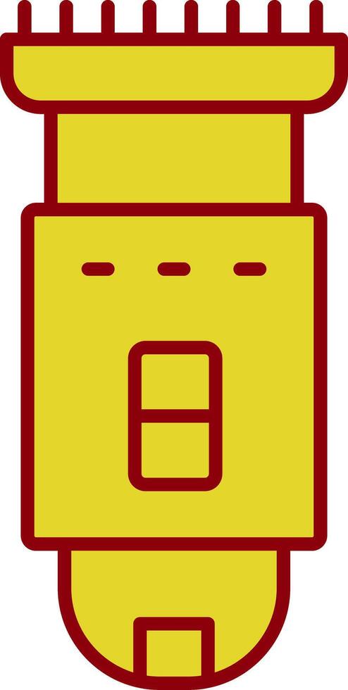 Shaving Machine Line Two Color Icon vector