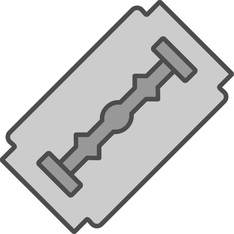 Shaving Blade Fillay Icon vector