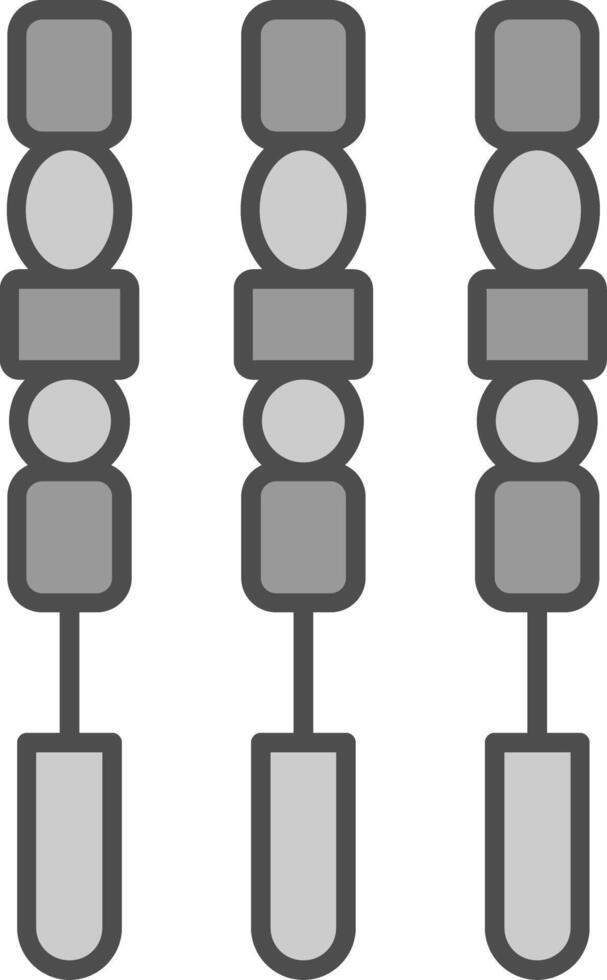 BBQ Stick Fillay Icon vector