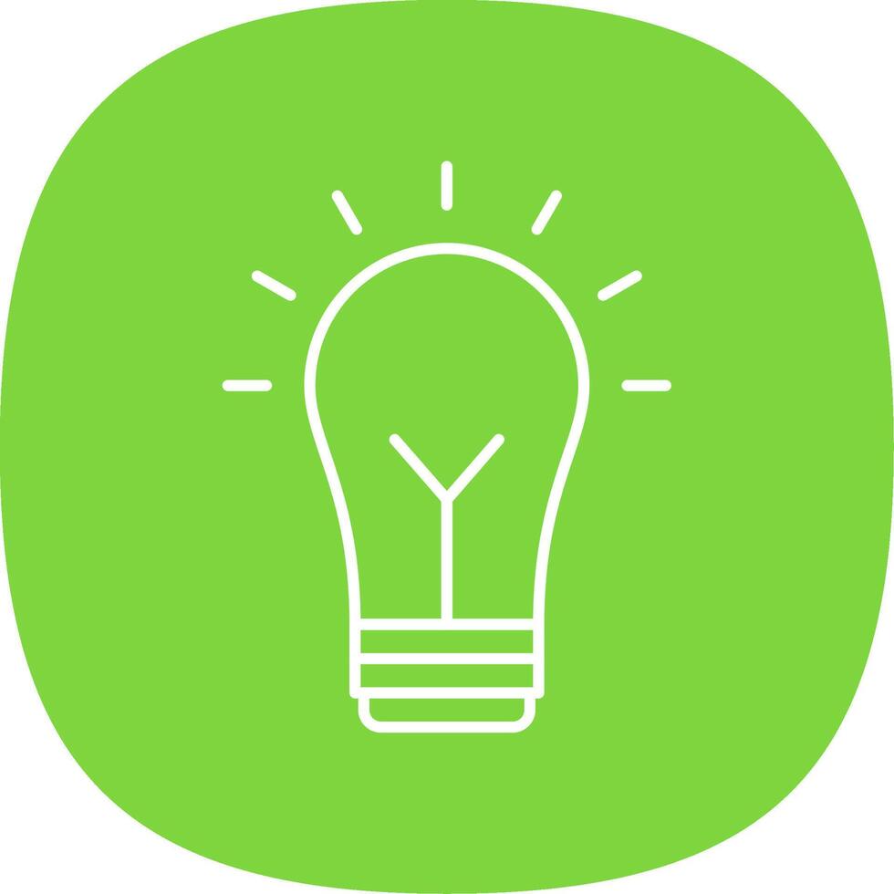 Creativity Line Curve Icon vector