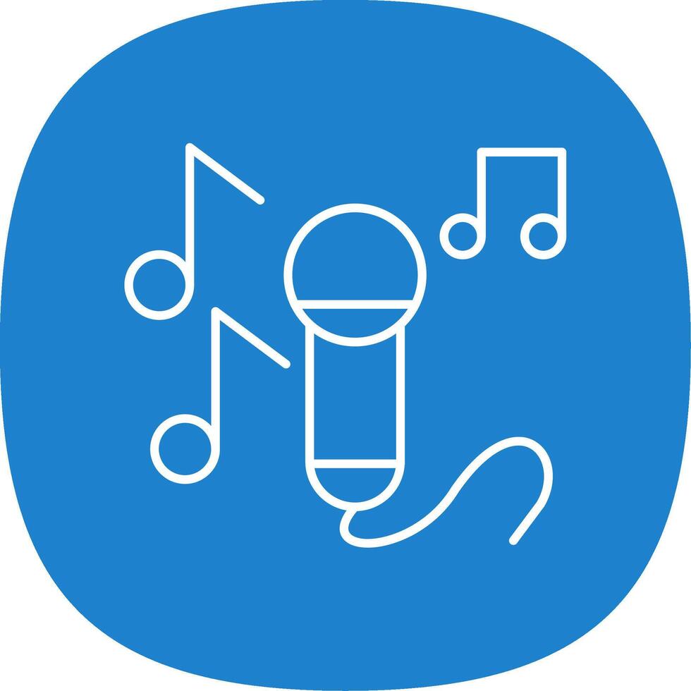 Sing Line Curve Icon vector