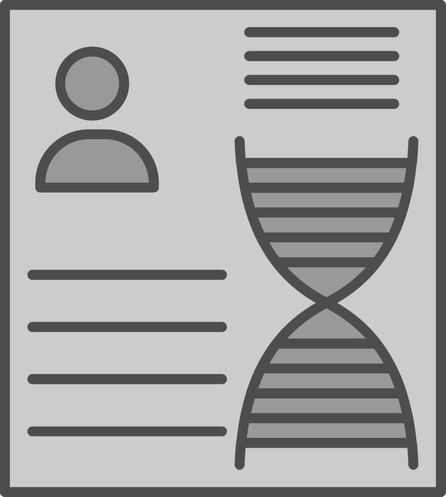 DNA Fillay Icon vector