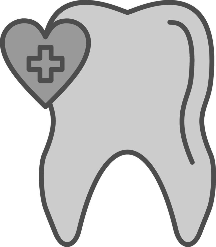 oral salud relleno icono vector