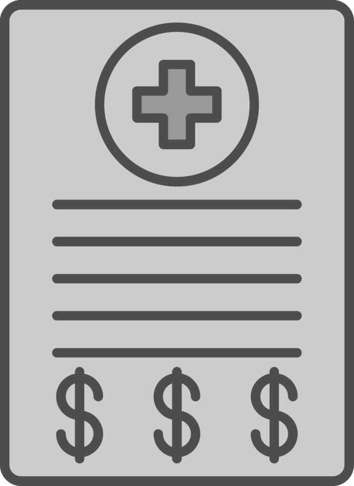 médico cuenta relleno icono vector