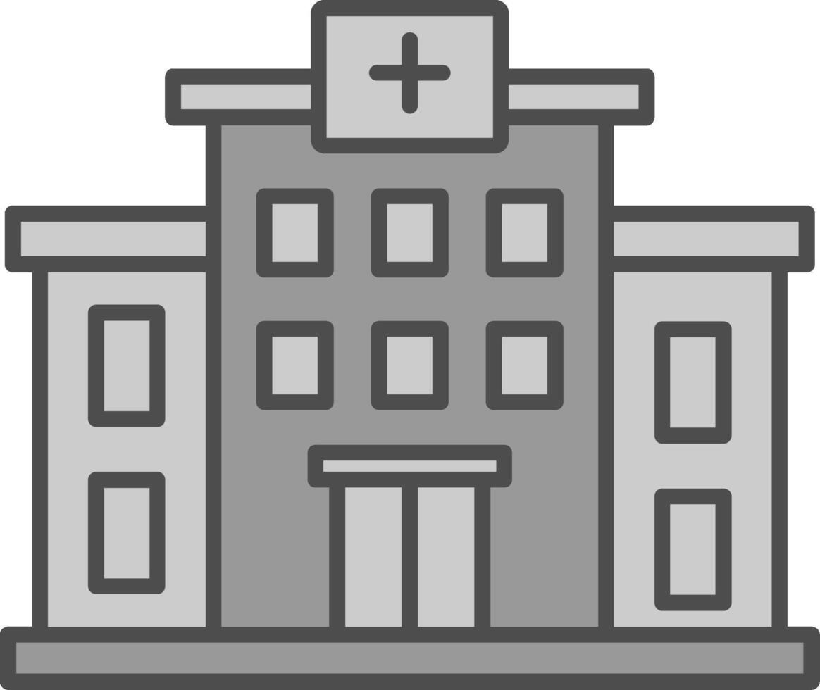 Hospital Fillay Icon vector