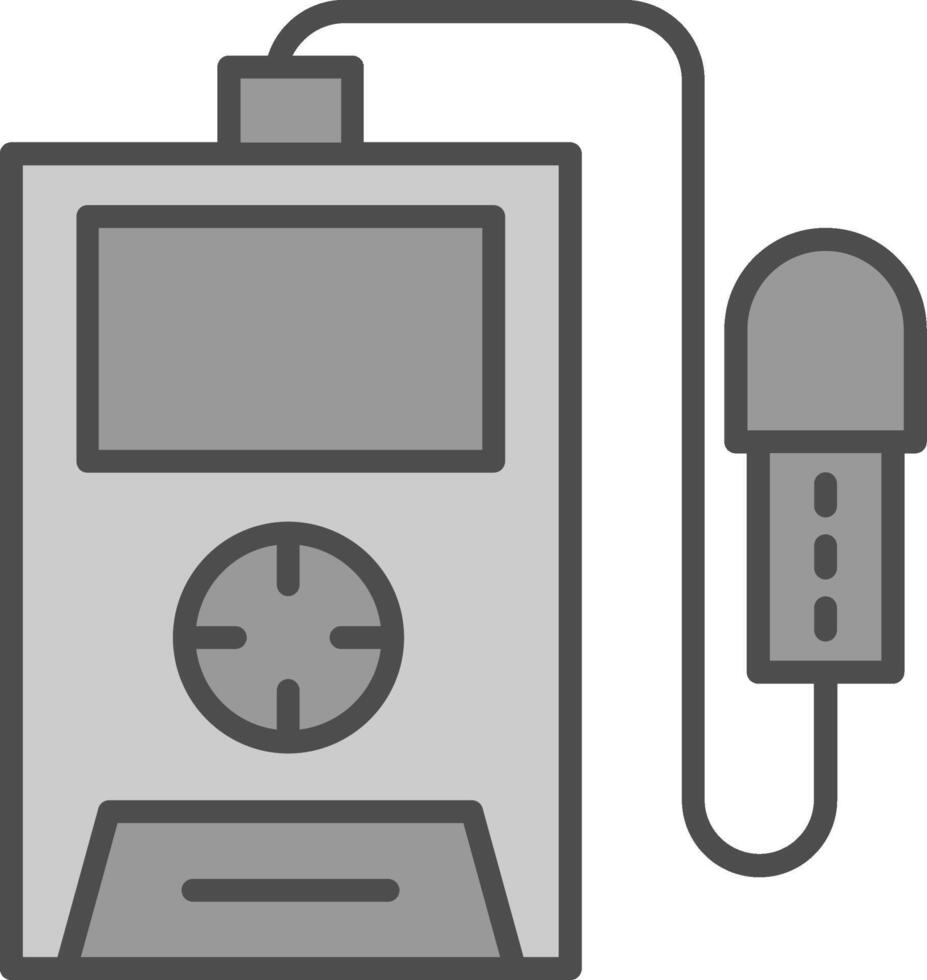 Radiation Detector Fillay Icon vector