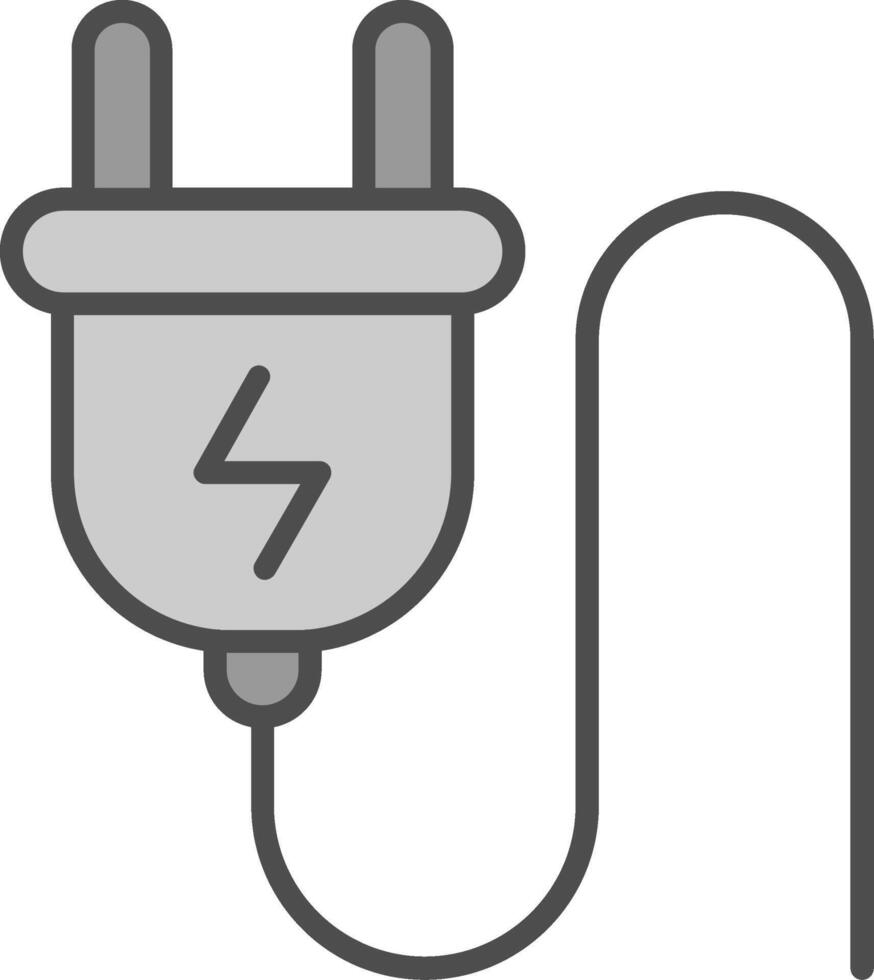 Plug Fillay Icon vector