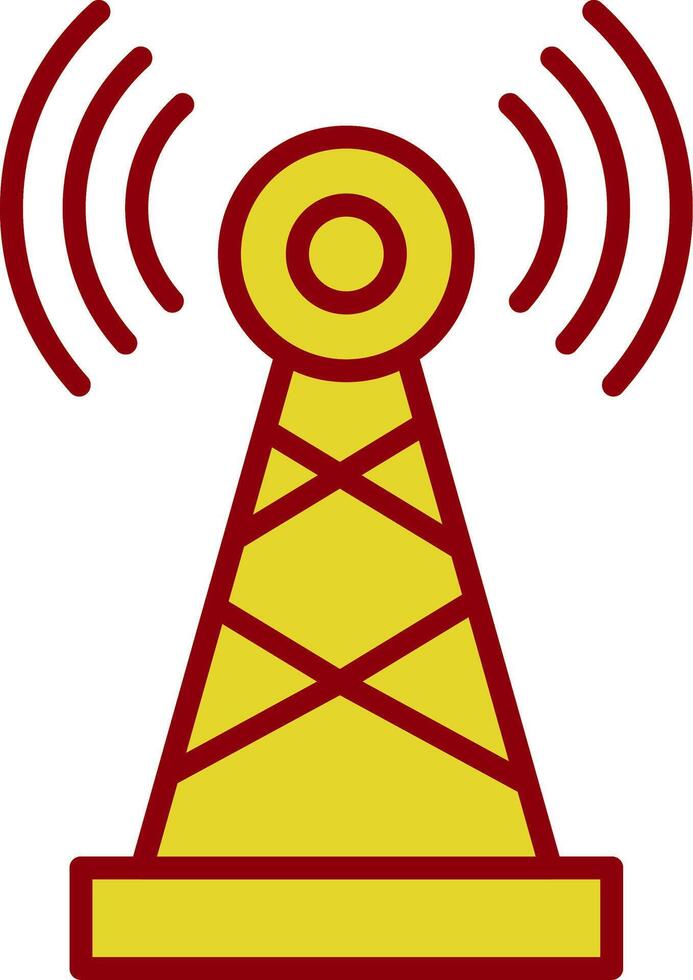 Telecommunications Line Two Color Icon vector
