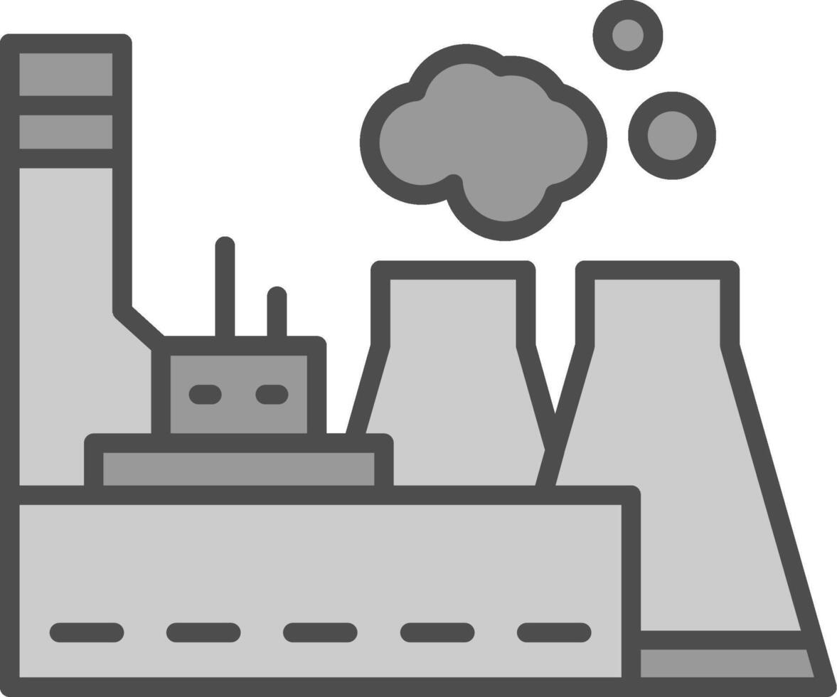 Power Station Fillay Icon vector