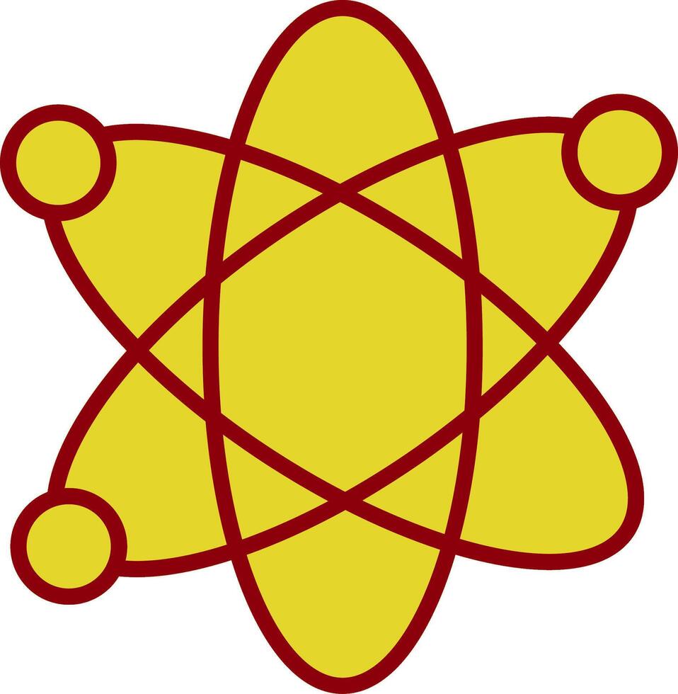 Nucleus Line Two Color Icon vector