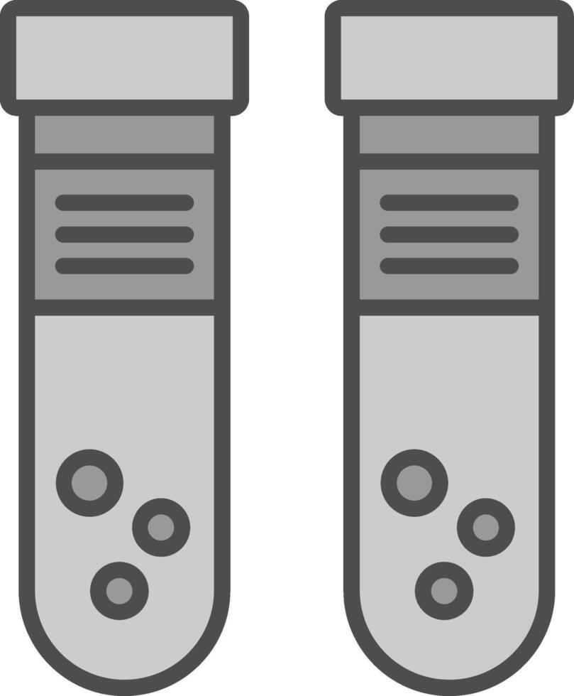 Test Tube Fillay Icon vector