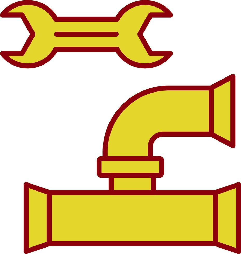 Plumbing Line Two Color Icon vector