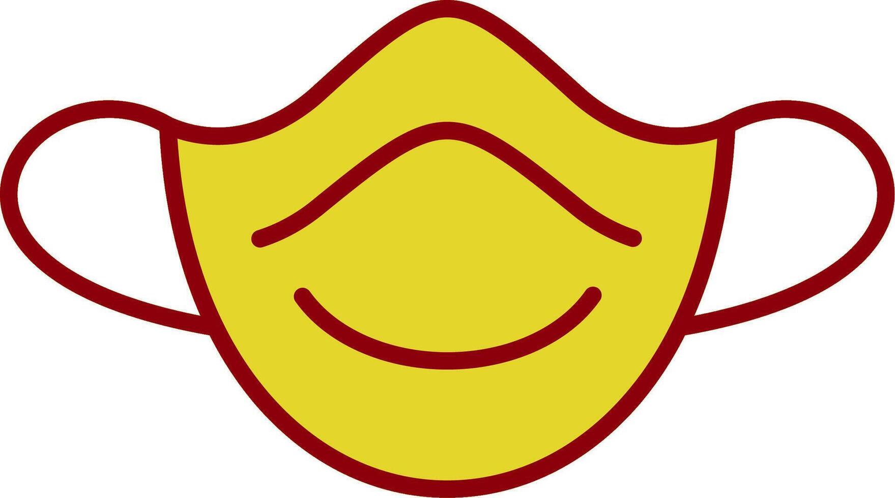Dust Mask Line Two Color Icon vector