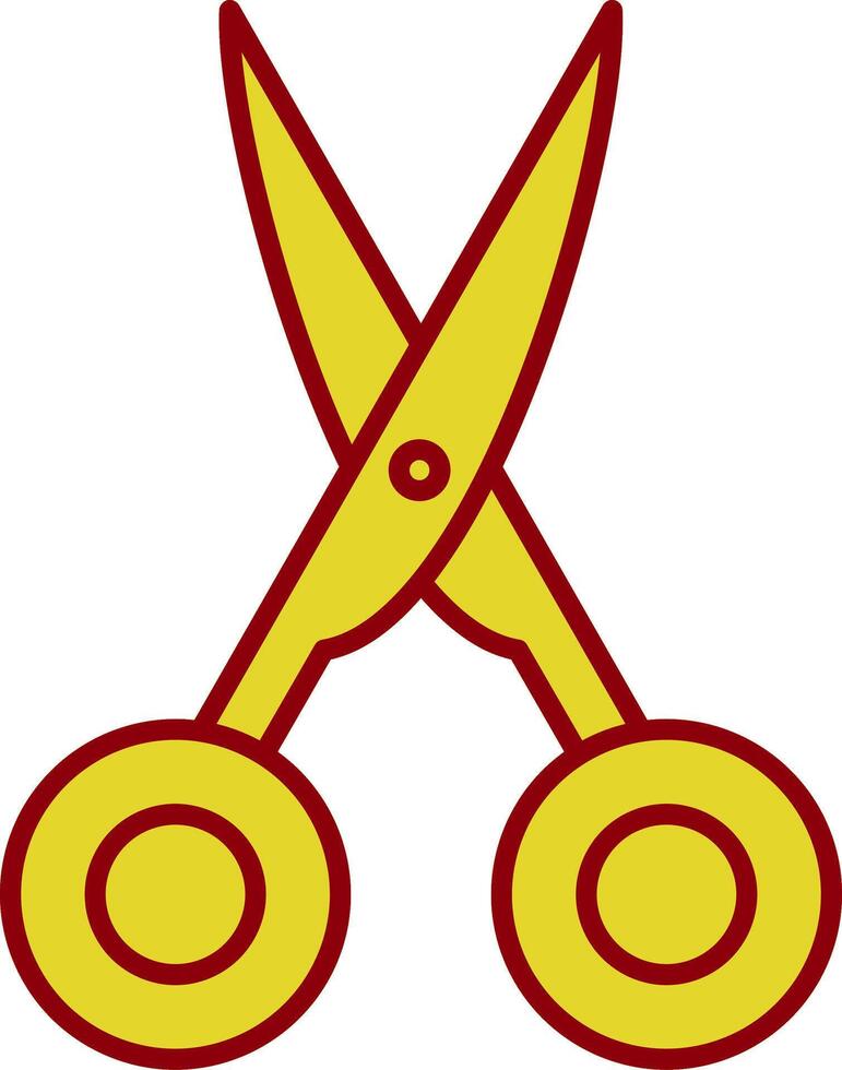 Scissors Line Two Color Icon vector