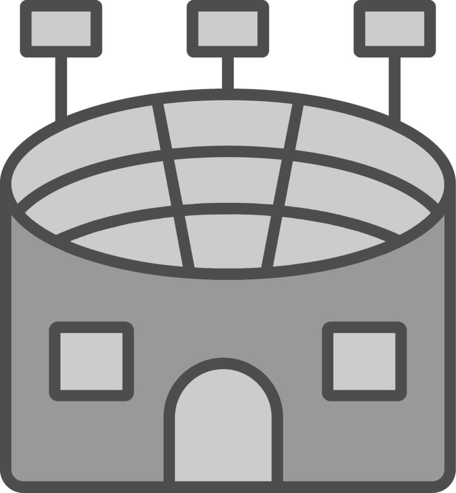 Stadium Fillay Icon vector