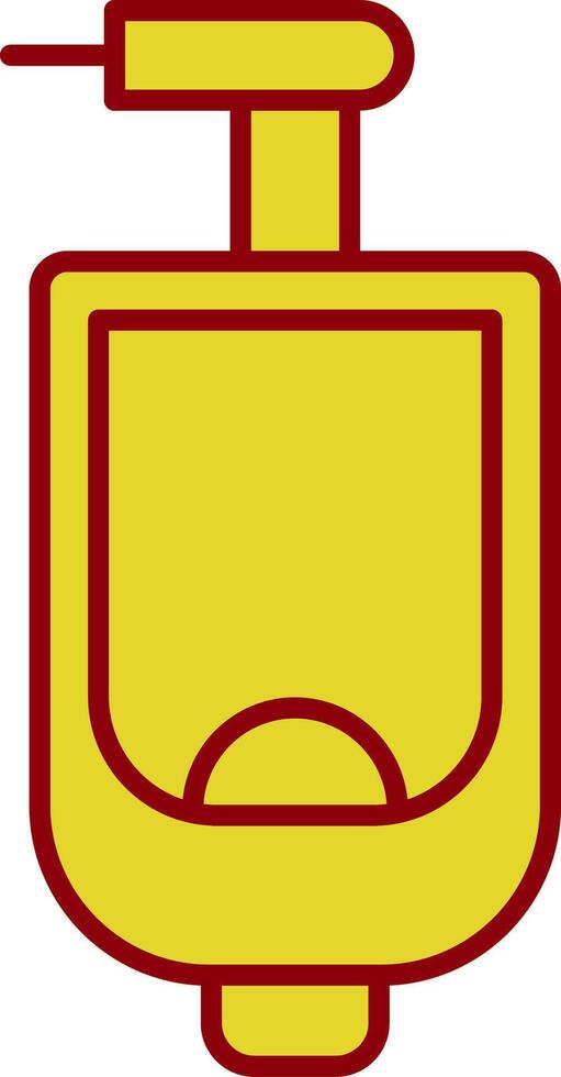 Urinal Line Two Color Icon vector