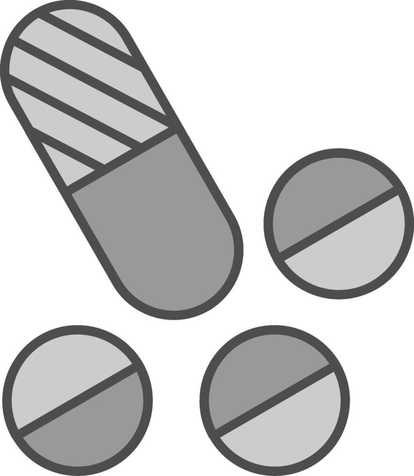 Pills Fillay Icon vector