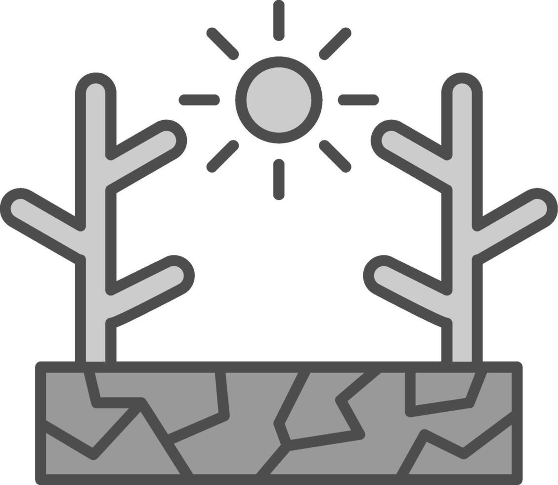 Drought Fillay Icon vector