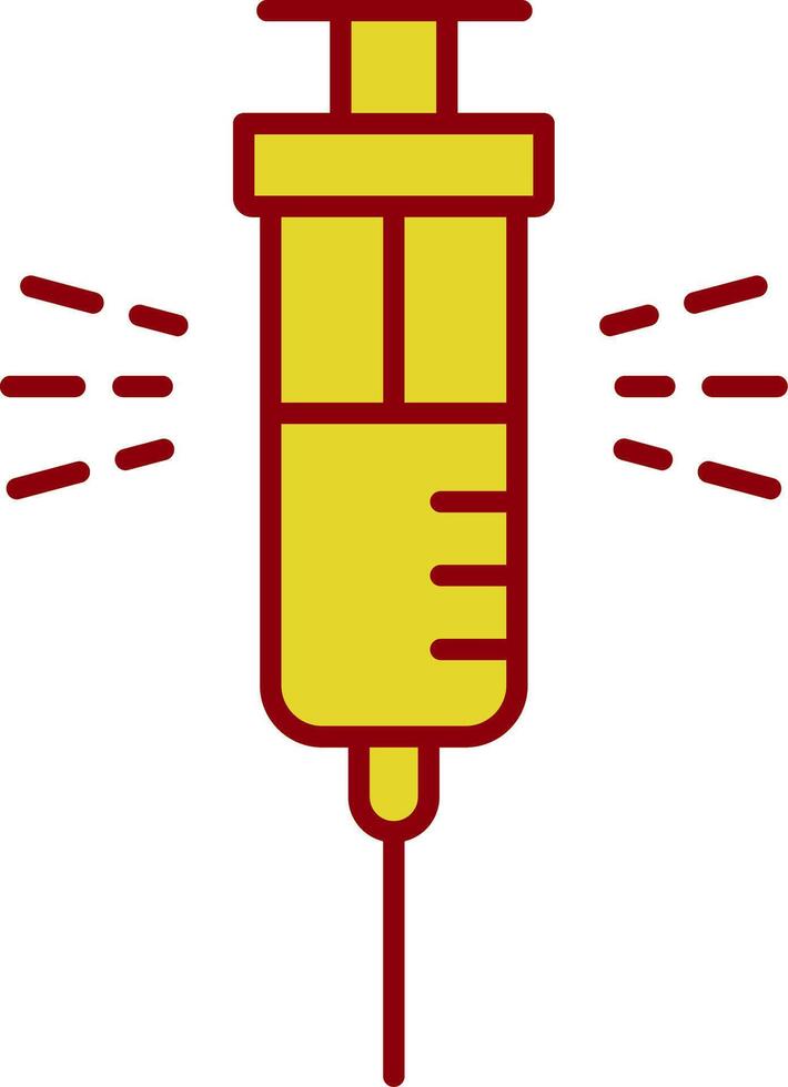 Syringe Line Two Color Icon vector