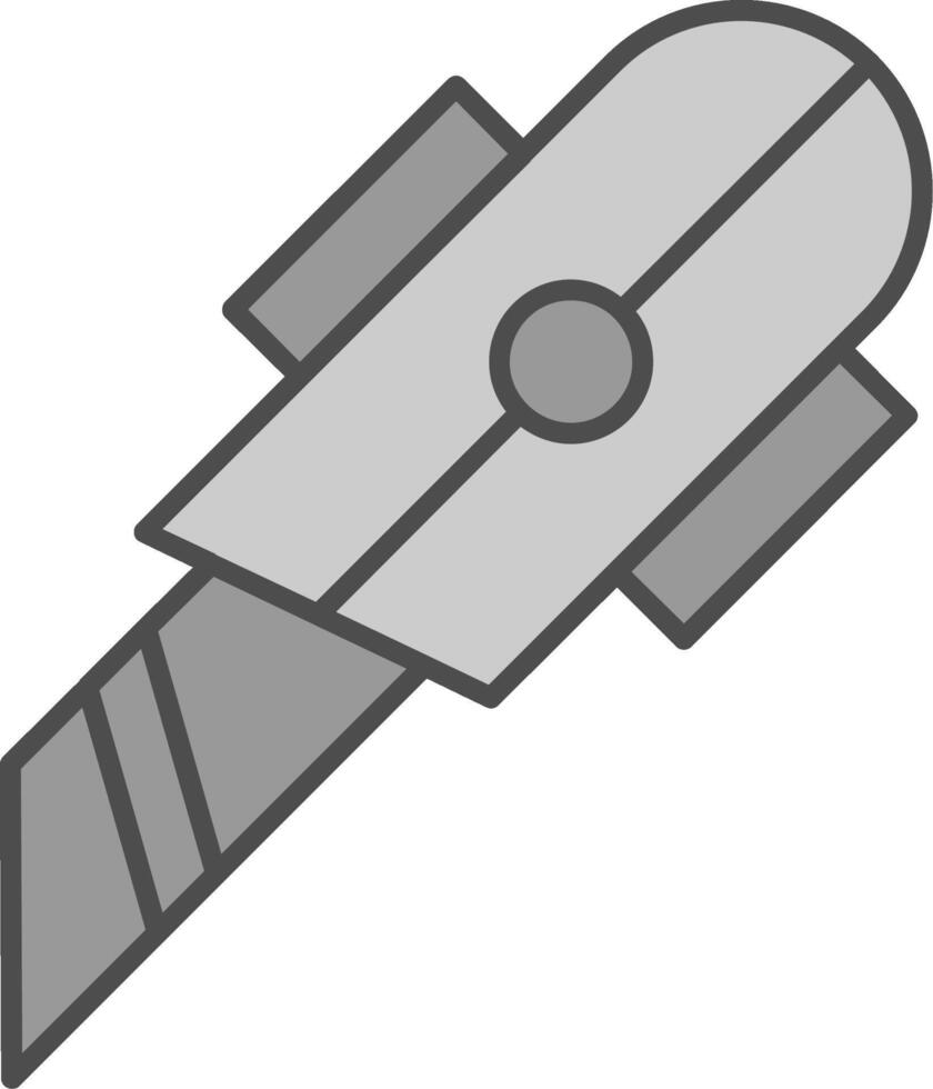 Utility Knife Fillay Icon vector