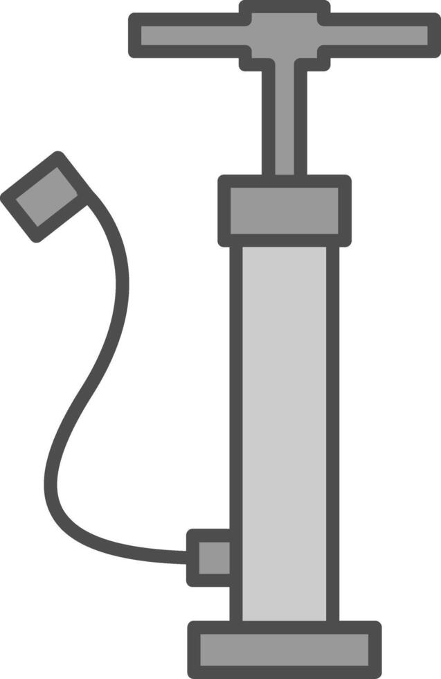 Hand Air Pump Fillay Icon vector