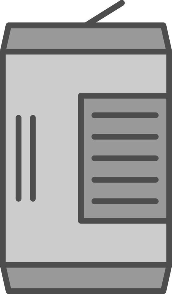 Can Opener Fillay Icon vector