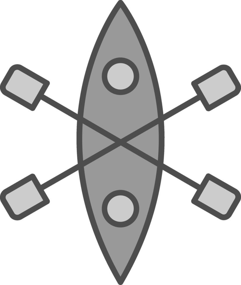 Kayak Fillay Icon vector