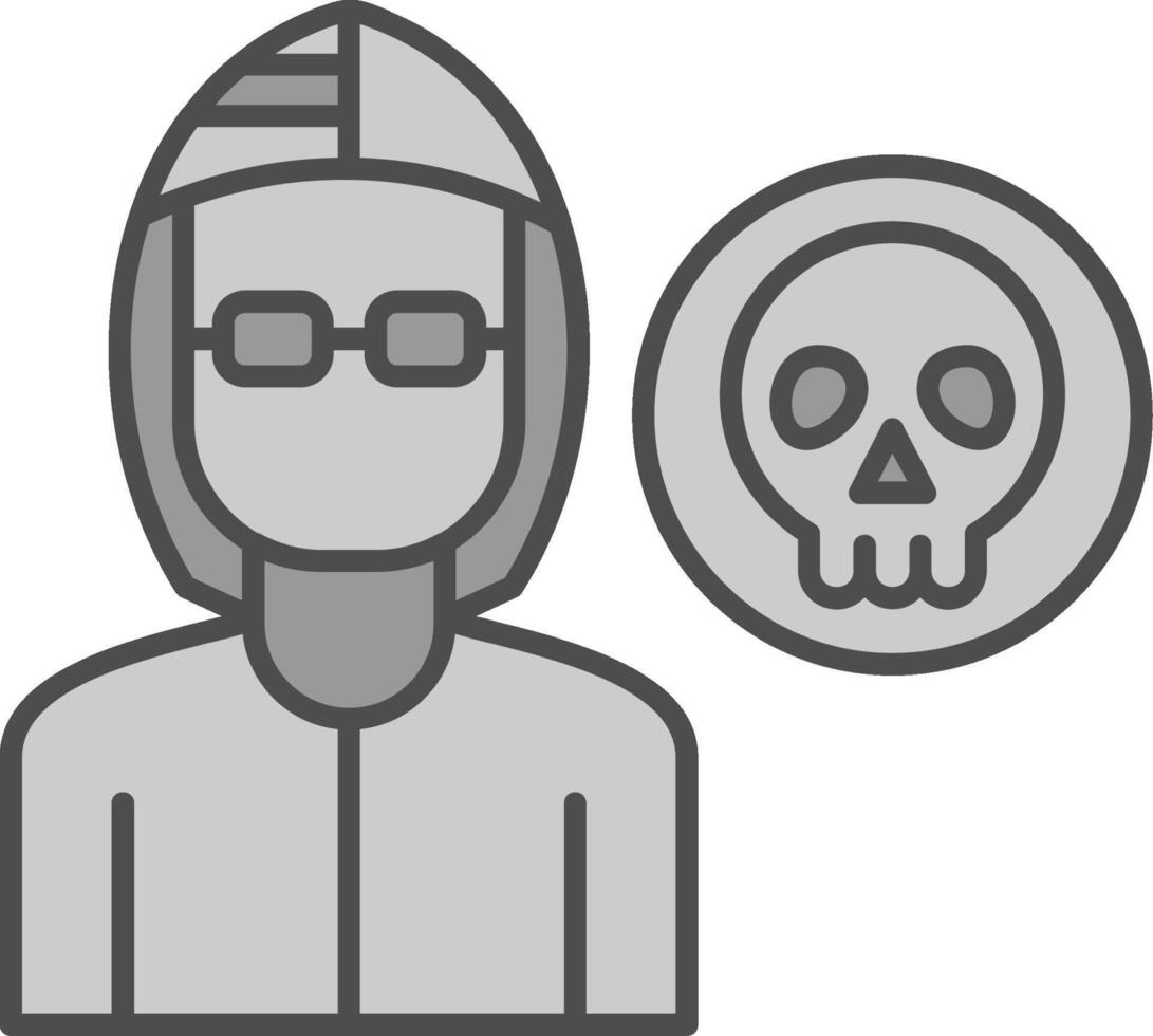 Robber Fillay Icon vector