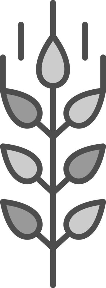 Wheat Line Two Color Icon vector