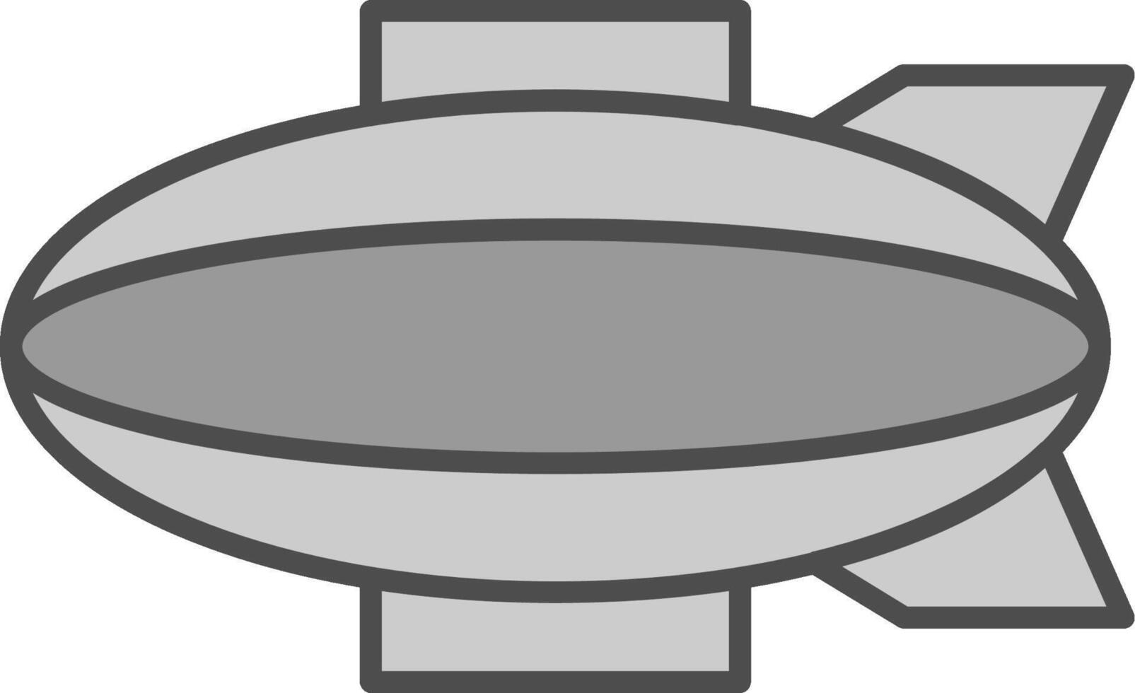 Blimp Fillay Icon vector