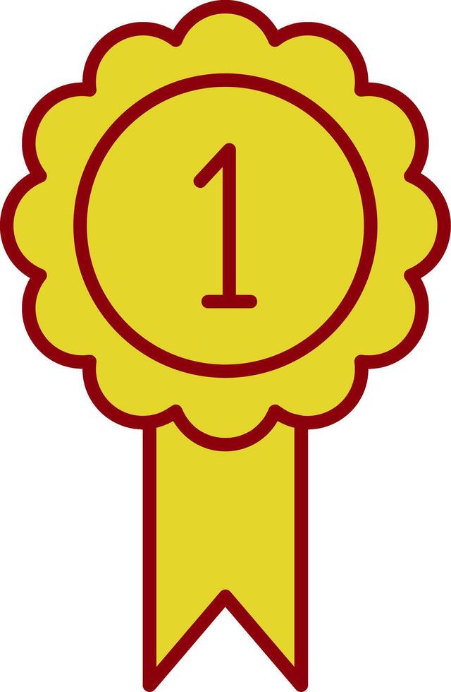 Ribbon Line Two Color Icon vector