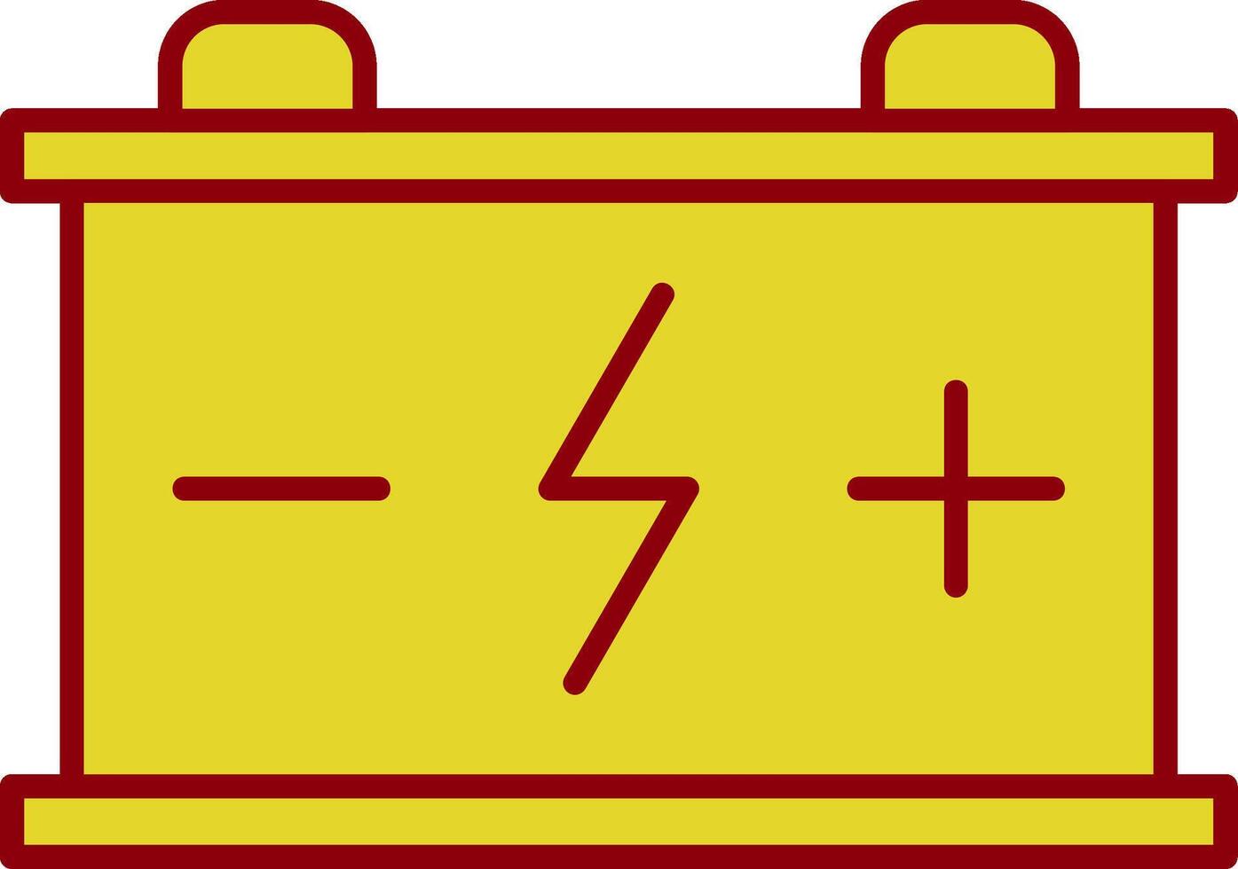 Battery Line Two Color Icon vector