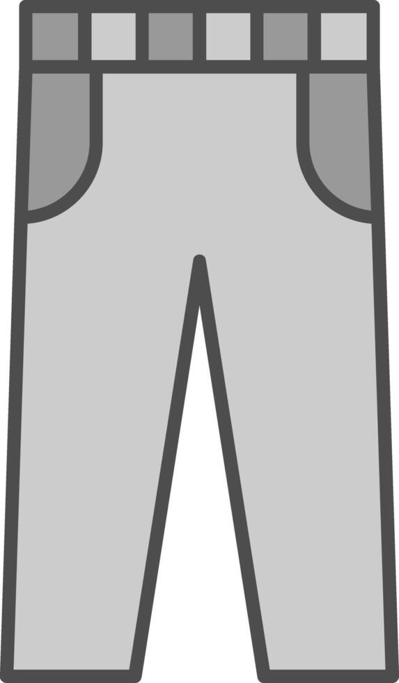 pantalones relleno icono vector