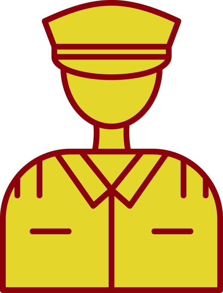Pilot Fillay Icon vector