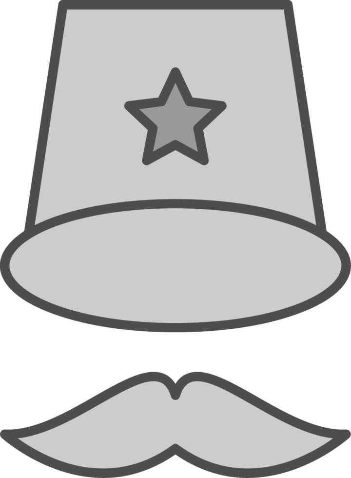 parte superior sombrero relleno icono vector