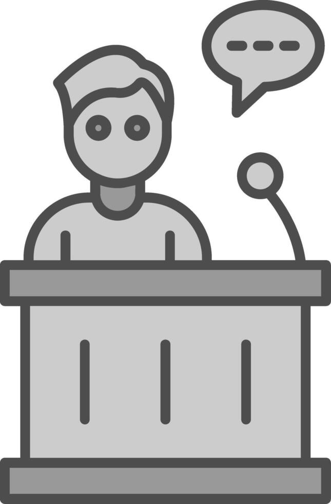 Speech Fillay Icon vector
