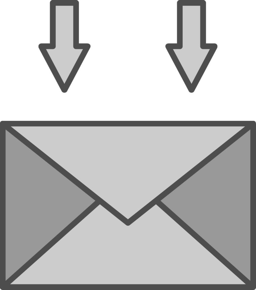 Mail Fillay Icon vector