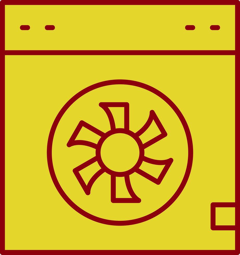 Cooler Line Two Color Icon vector