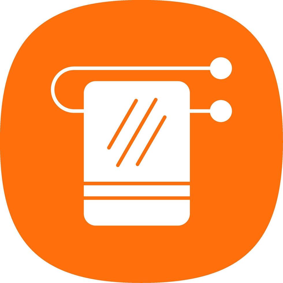Towel Rack Line Two Color Icon vector