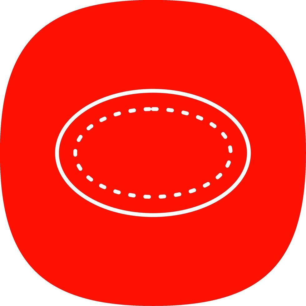 Oval Line Curve Icon vector