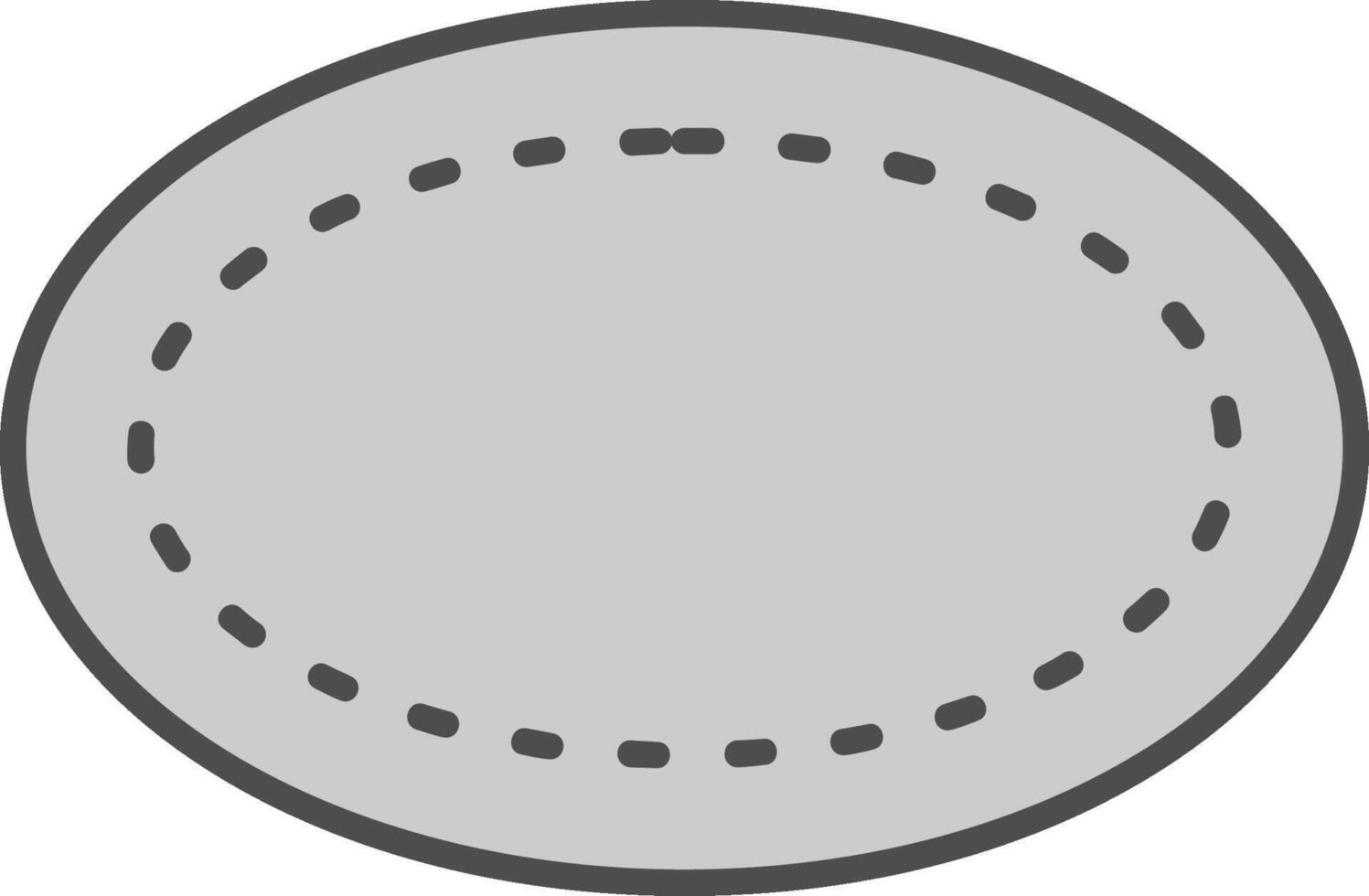 Oval Fillay Icon vector