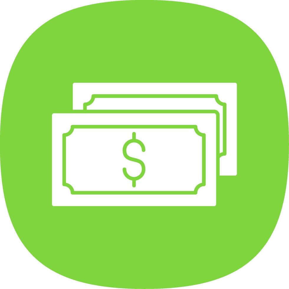 Cash Flow Line Two Color Icon vector